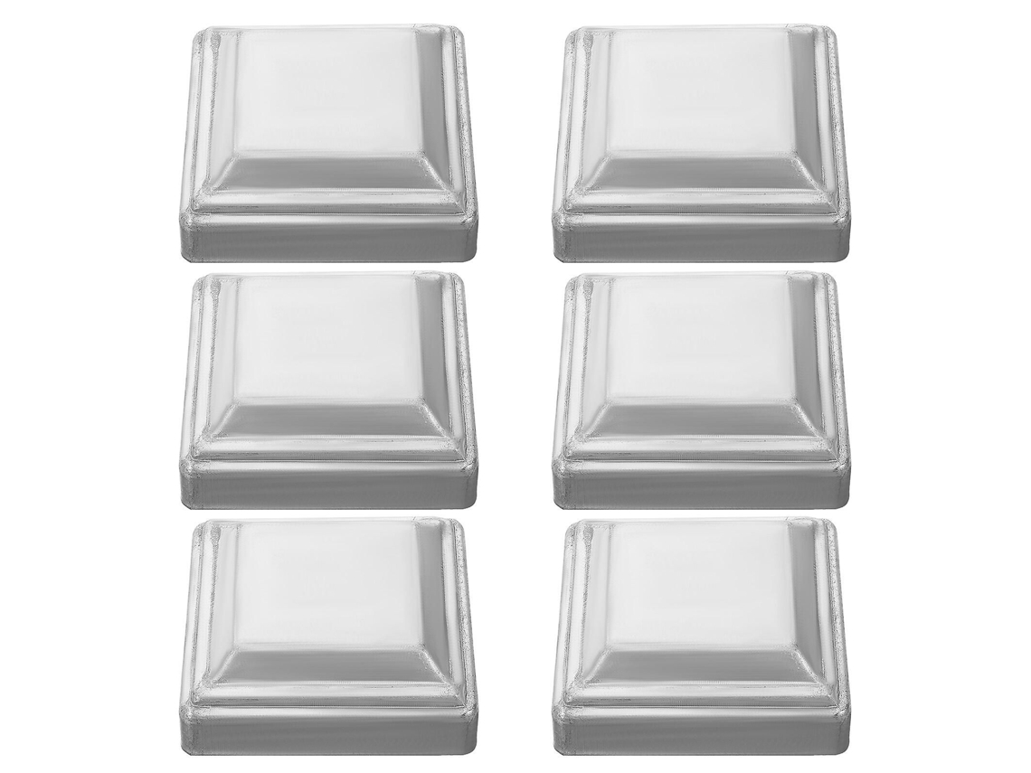 Kit Com 6 Tampas De Metal Para Postes De Cerca, Para Proteção E Acabamento.