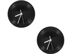 Conjunto De 2 Relógios De Parede Redondos Em Formato De Disco De Vinil, Relógio De Parede Para Pendurar Em Vinil, Gokoco