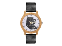 Reloj De Pulsera Analógico De Aleación Moda Ocio Cuarzo T235-f Negro