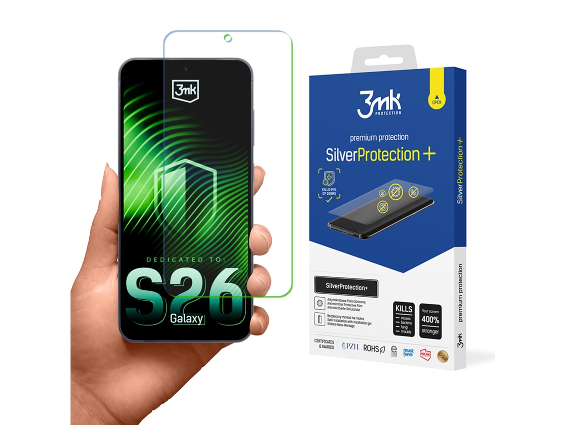 3mk Silverprotection Para Proteção De Tela Com Película De Privacidade Para Samsung Galaxy S26