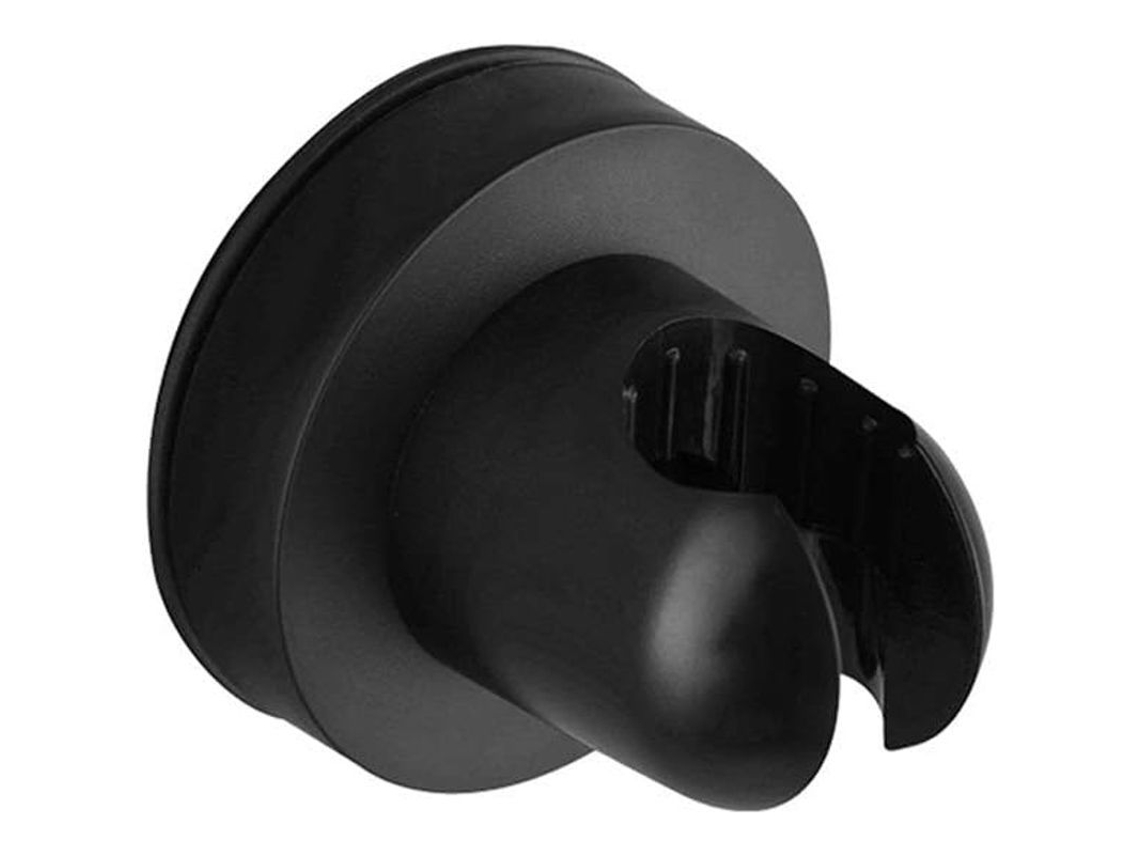 Ducha De Parede Com Ventosa Preta De Abs, Ajustável, Sem Furar, Suporte De 5kg, 7x6.6cm
