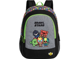 Mochila Preta BRAWL STARS Ready To Battle