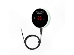 Termômetro Inteligente Com Wi-fi, Sonda De 1 M, Visor Lcd, Monitoramento De Temperatura, Alertas Por Aplicativo E Compatível Com Tomada Padrão Au