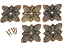 Tachinhas De Parede Levine, 50 Peças, 30x27 Mm, Bronze Antigo, Para