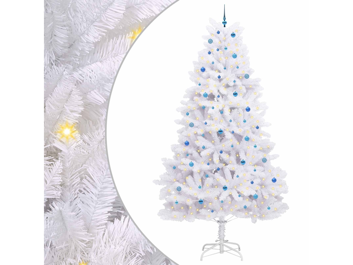 Árvore De Natal Artificial Vidaxl Branco Pvc (300 Cm)