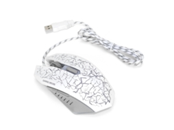 Mouse Gamer Usb Com 3200 Dpi Rgb Branco