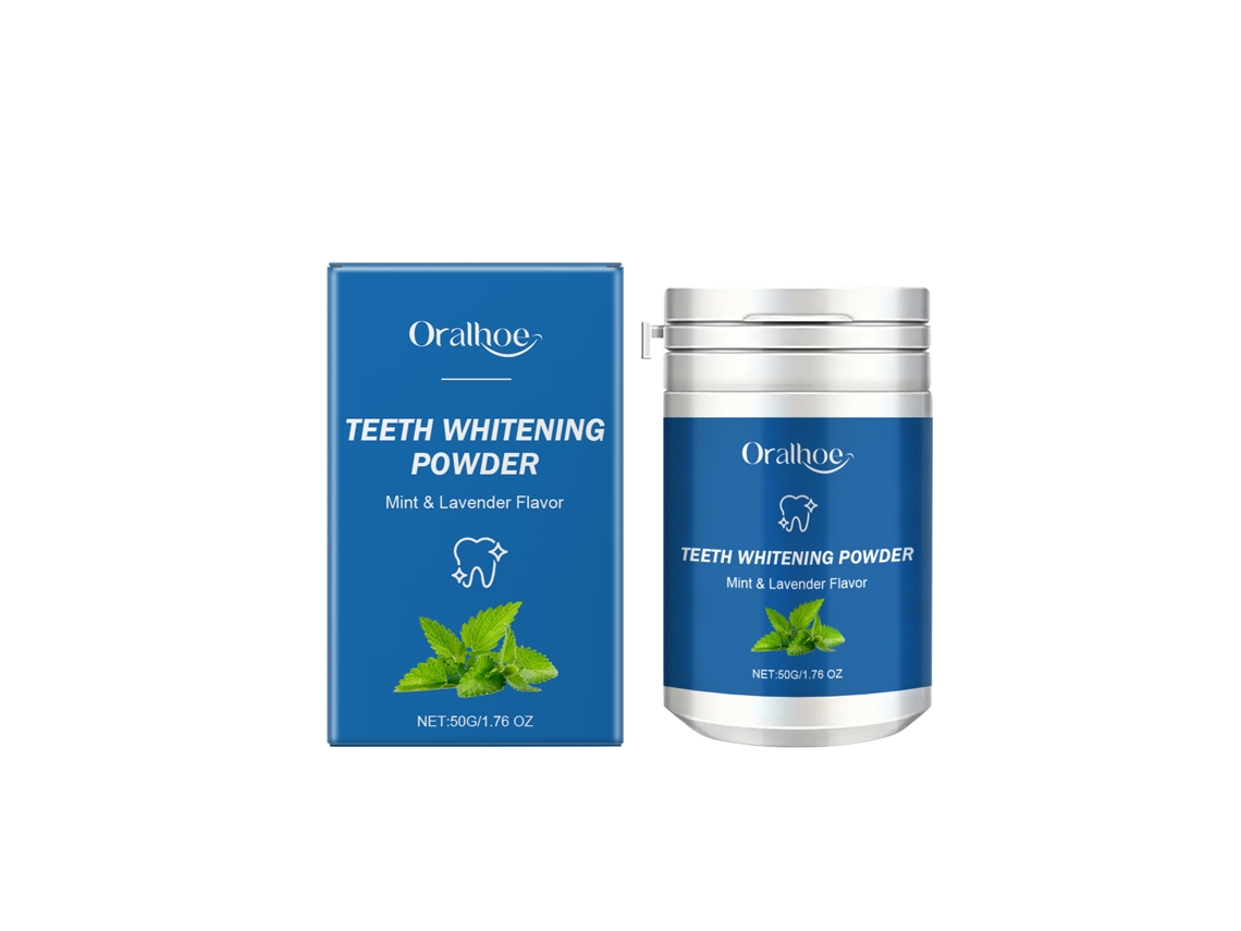 Clareador Dental Pó Branco Eficaz Rápido