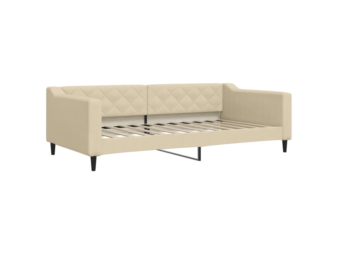 Day Bed, Day Beds Vidaxl Creme Tecido (100 X 200 Cm)