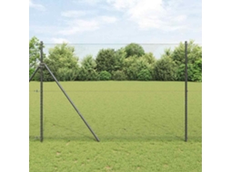 Vidaxl Fixação Para Cerca Hexagonal No Chão 10 X 1,5 M Cinzento Malha