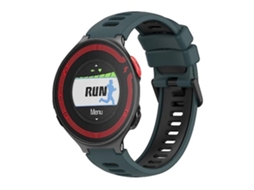 Pulseira De Relógio Garmin Forerunner 220 Bicolor Silicone Verde Oliva Preto Chennls