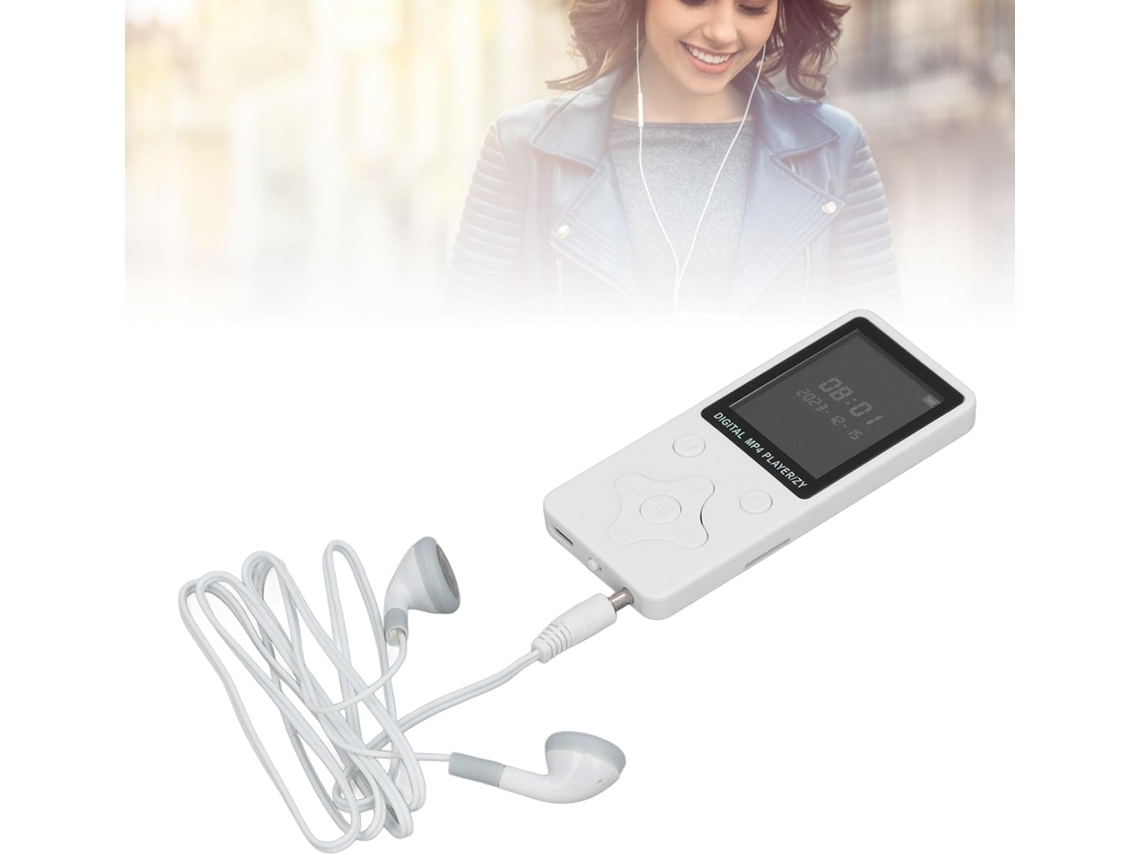Leitor De Mp3 64gb Com Fones Ouvido, Reprodutor De Mp4 Com Tela Lcd 1, 8 Polegadas, Reprodutor De Música Hifi Bluetooth