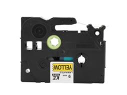 Cinta De Etiquetas 9mm Kze-721 Preto Amarelo Para Brother Pt E100b E300 Tze-421 Tze-621 Tze-721