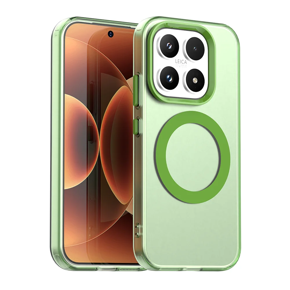 (verde, Note 15 Pro Plus 5g) Capa Transparente Fosca Para Celular Com Carregamento Sem Fio Magnético, Capa Protetora À Prova De Choque.