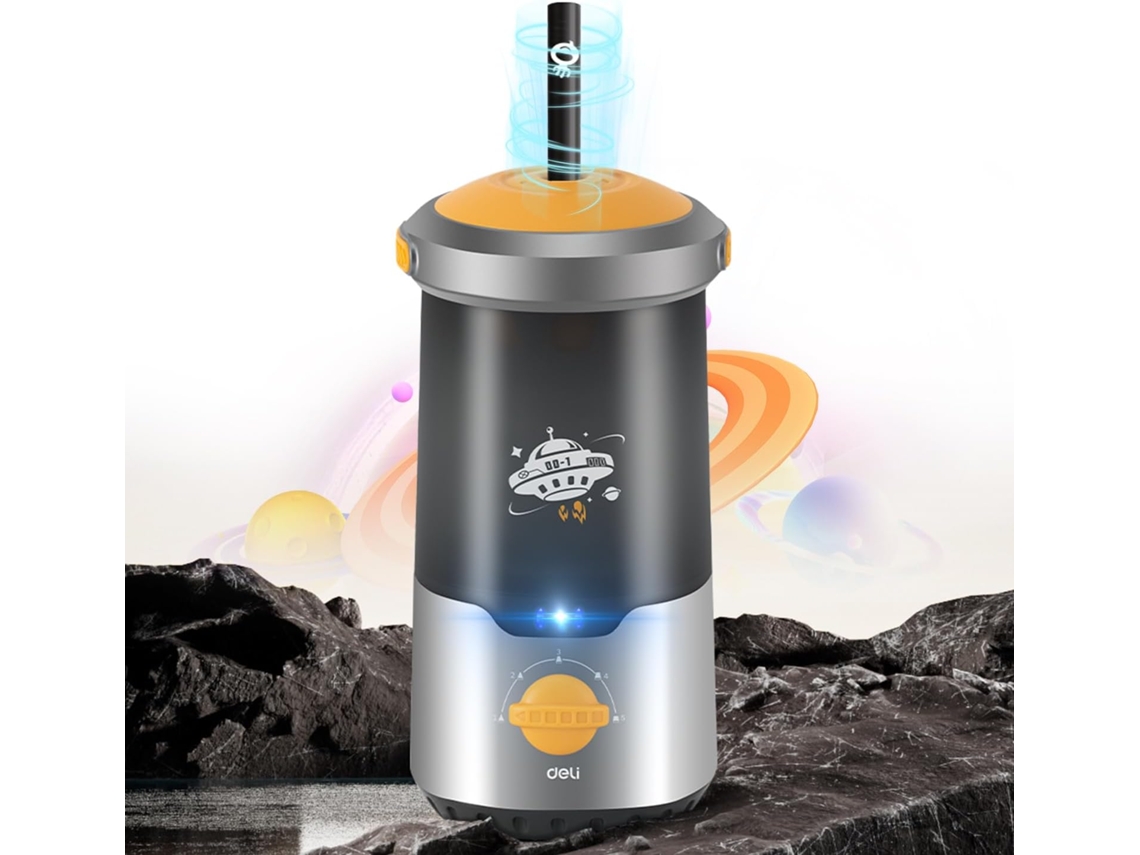 Apontador De Lápis Elétrico, Design De Nave Espacial, Apontador De Lápis Totalmente Automático, Entrada E Saída Automáticas, Apont Aquaforge