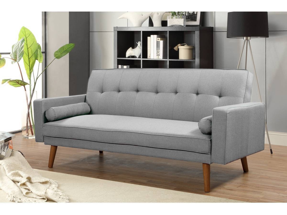 Sofá Cama HABITAT ET JARDIN clic clac Banny 3 Lugares Cinzento