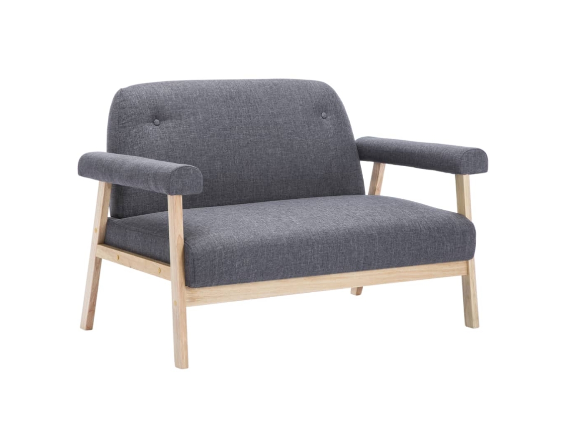 Sofa, Sofas Vidaxl Cinzeto Tecido (n/a)