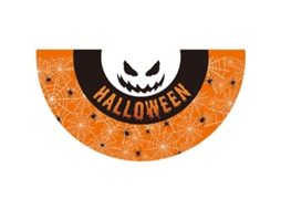 Bandeiras de Halloween em Meio Círculo Decorativas | S/MARCA