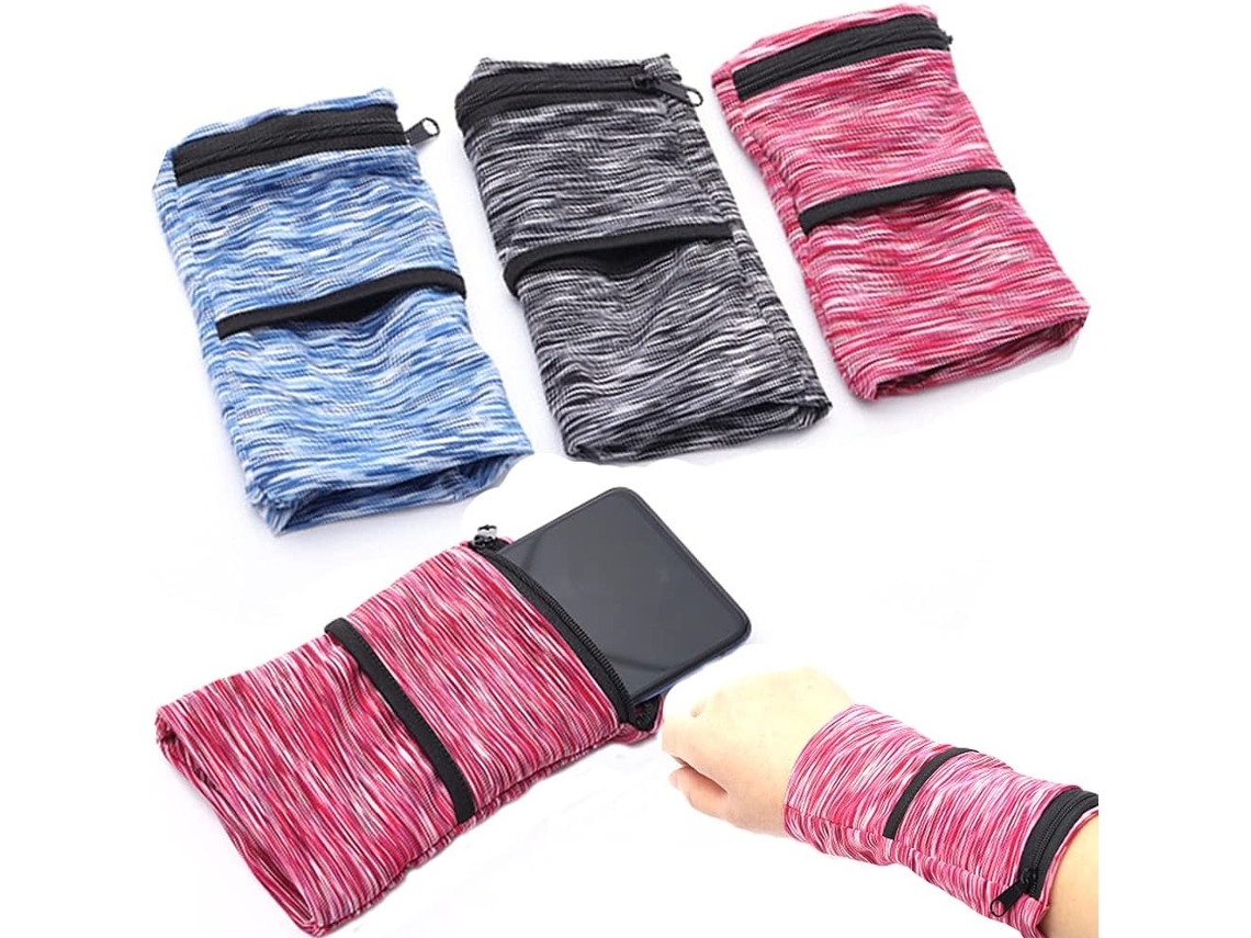 Conjunto De 3 Braçadeiras Leves Para Celular, Bolsa Esportiva Para Corrida E Celular