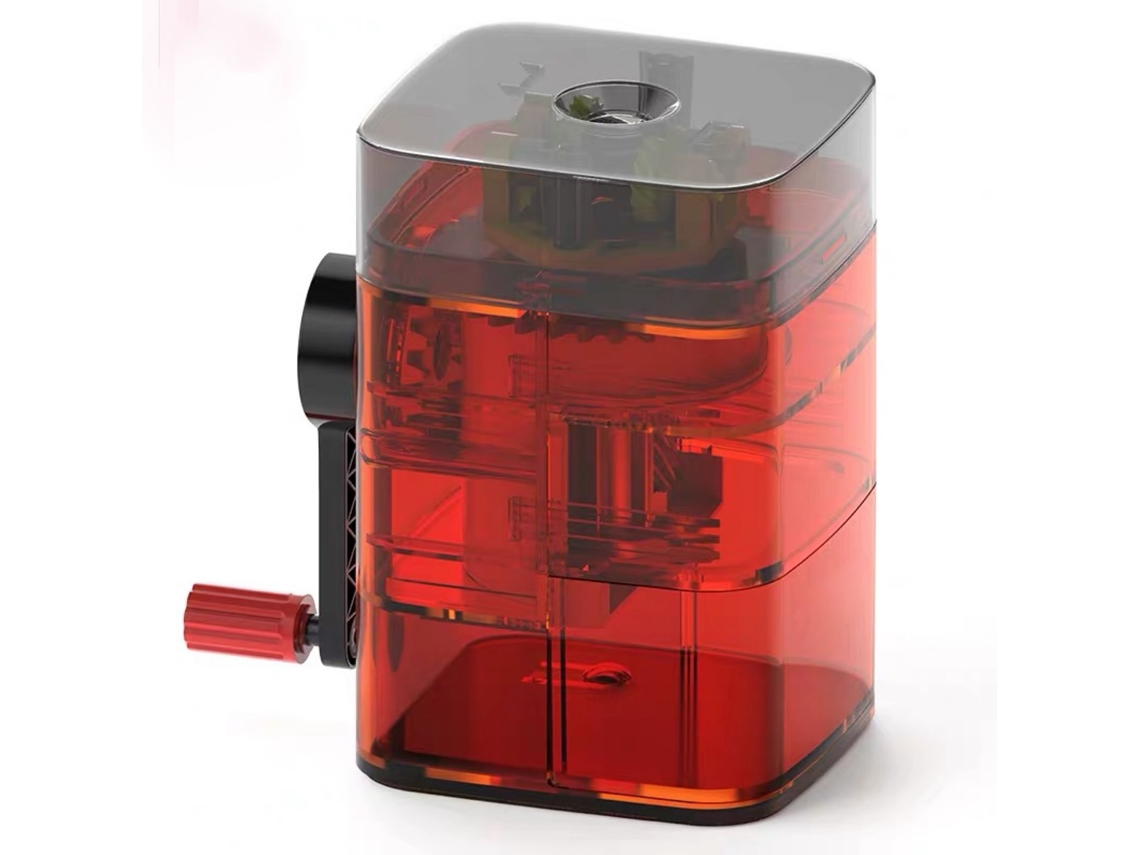 Apontador De Lápis Manual Alimentação Automática De Lápis Tecelagem Manual Estrutura Transparente Plástico Metal Apontador De Lápi Aquaforge