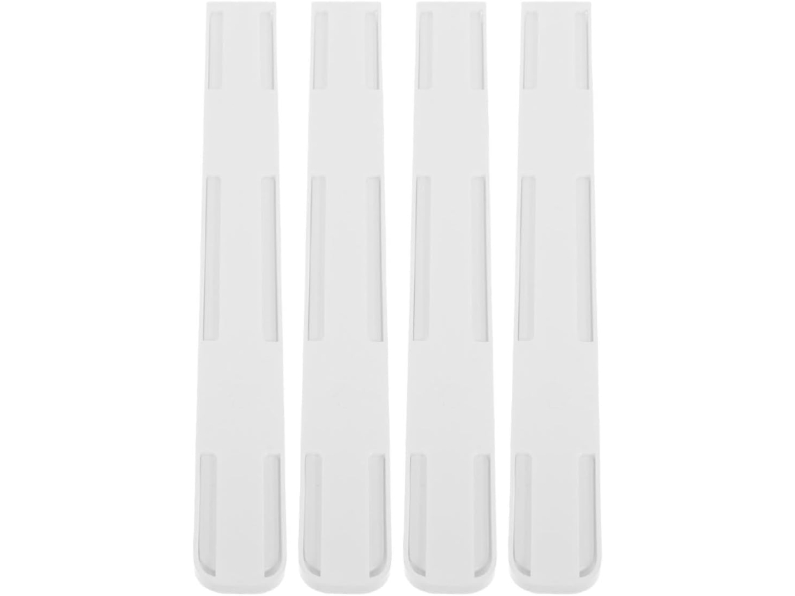 Ifundom 4 Peças Corrediças Para Gavetas, Trilhos Para Gavetas, Corrediças De Plástico Branco, Solução De Armazenamento