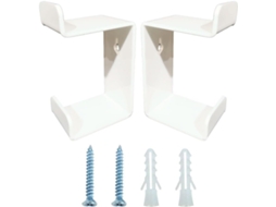 Suporte De Parede Em Acrílico Para Fone Ouvido E Controle Jogos Com Design Compacto Organizar Exibir Acessórios, Branco