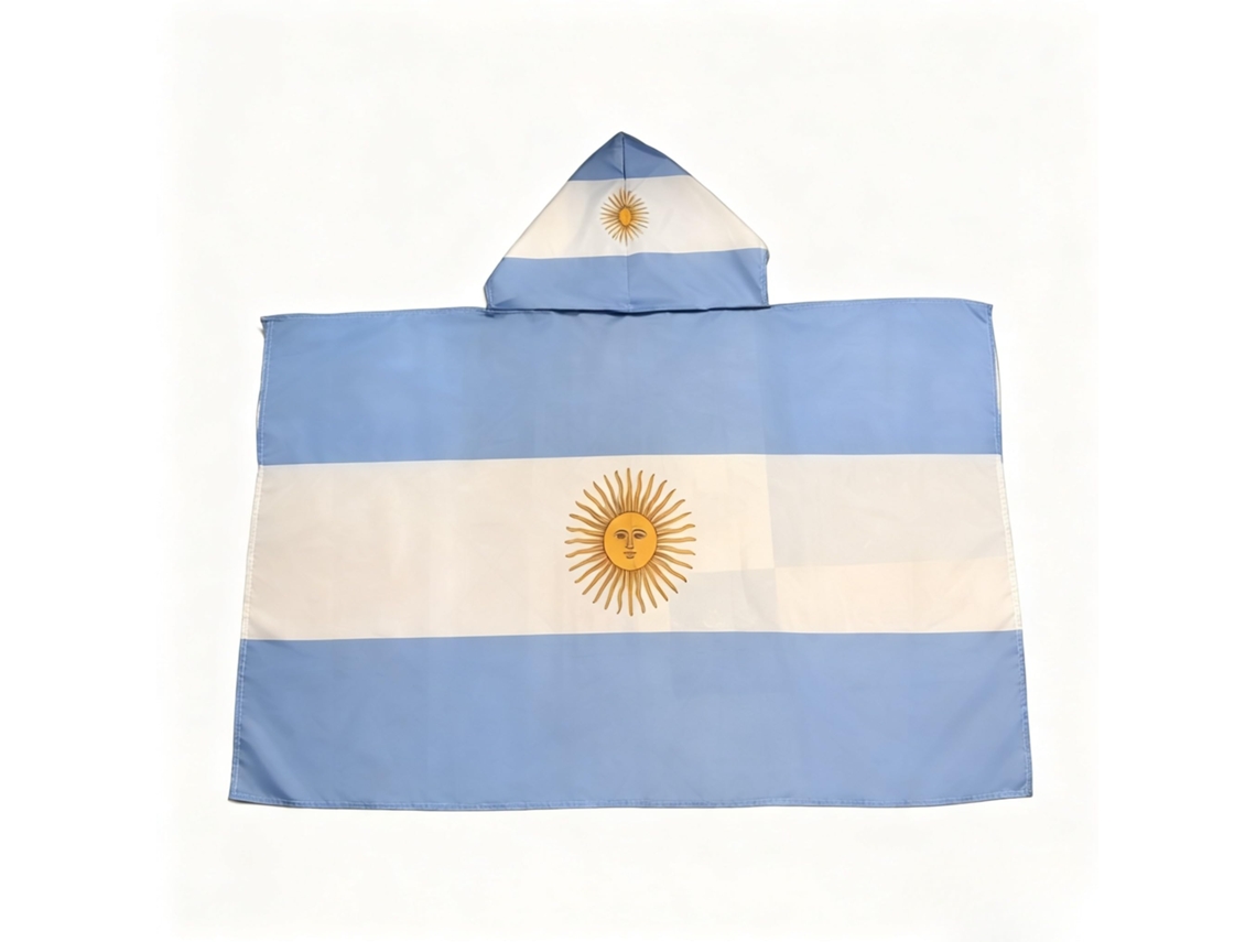 Kit Acessórios Torcedor Futebolcapa Bandeira Argentina Tamanho Único , Artigos de Incentivo Esportivo (3×5 Pés)