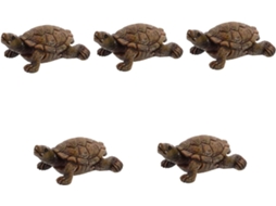 Conjunto De 5 Peças De Miniaturas De Tartarugas Marinhas Para Decoração.