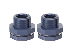 Conector De Tanque, Kit De Mangueira De Jardim Com 2 Acessórios De Parede Em Pvc De 3/4" Para Baldes De Chuva, Tanques Ou Aquários