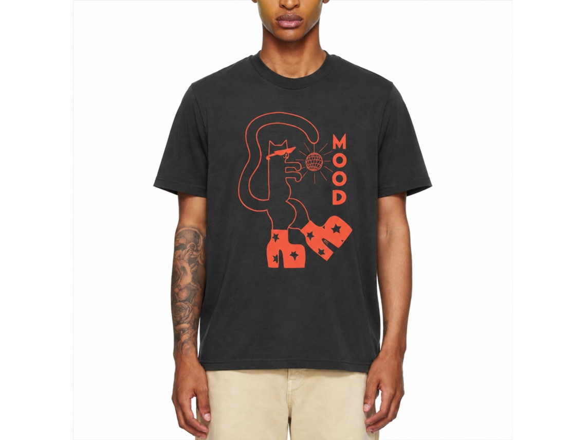 Rockinstone Mood Cat T-shirt Unique Designer Style