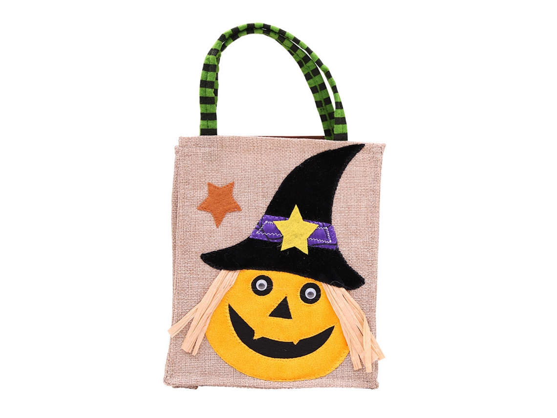 Bolsa Tote Halloween Para Armazenamento De Doces