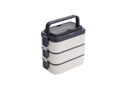 Lancheira Empilhável Para Adultos Bento Box, 3000ml De Grande Capacidade Portátil 3 Camadas, Lancheira Segura Para Micro-ondas À Prova De Va