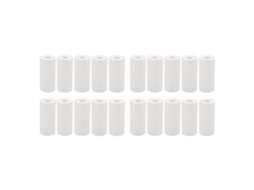 20 Rolos de Papel Térmico Profesional 57x25mm Branco para Impressora Mini Acessórios de Impressão