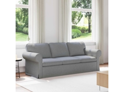 Vidaxl Sofá Cinzento-claro 215 X 82 X 80 Cm Tecido