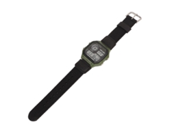 Relógio Digital Esportivo Com Pulseira De Lona Luminoso À Prova De Água Retro Para Esportes Ao Ar Livre Preto