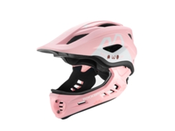 Capacete Infantil ROCKBROS com queixeira removível, tamanho S 48-52cm, cor rosa com coelho