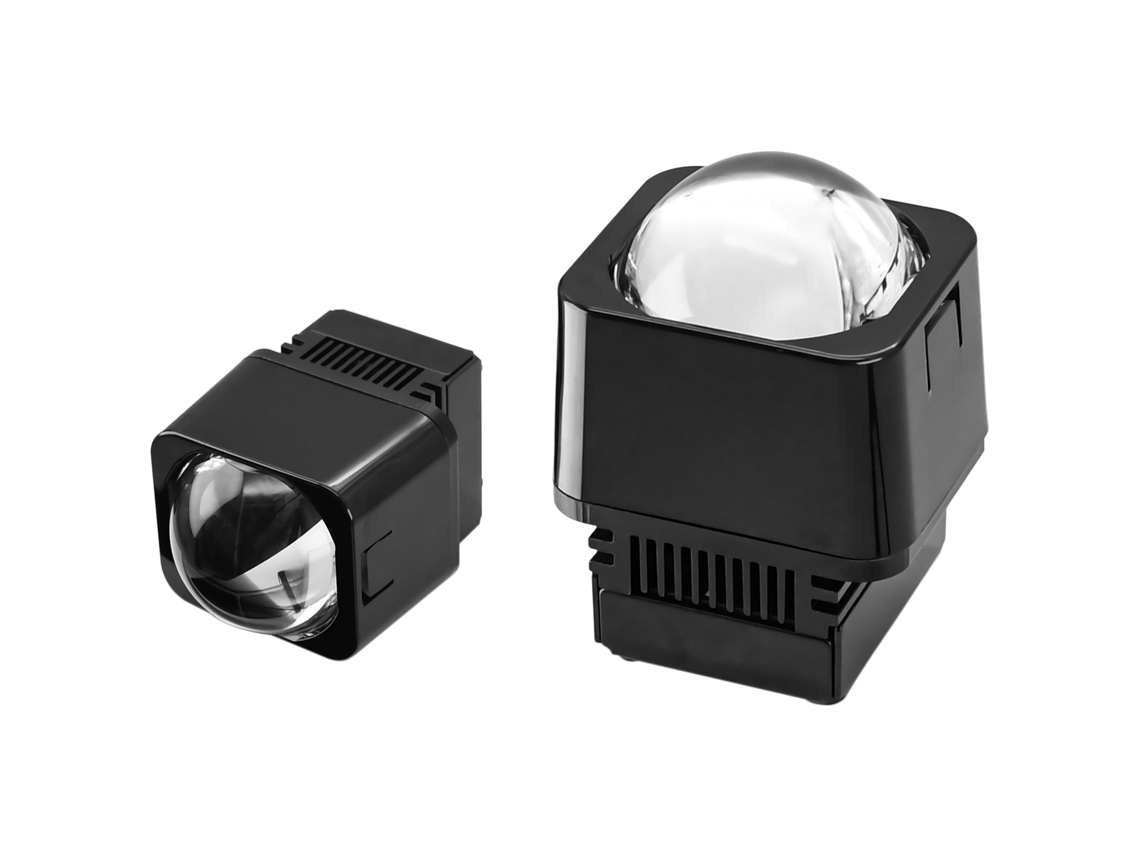 2pcs 1.5inch Mini Led Projector Lens Car Motorcycle Driving Lights White