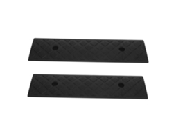 Rampas De Borracha Antiderrapantes Para Soleira, 2 Peças, 3 Cm, Pretas, Para Veículos E Cadeiras De Rodas.