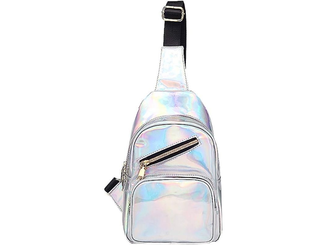 Bolsa de Couro Pu para Mulher, Mochila Bandolera, Ajustável, Impermeável, com Cremalheiras Metálicas | S/MARCA
