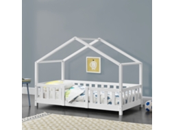 Estrutura de Cama Infantil [EN.CASA] (Branco - Madeira - 80x160cm)