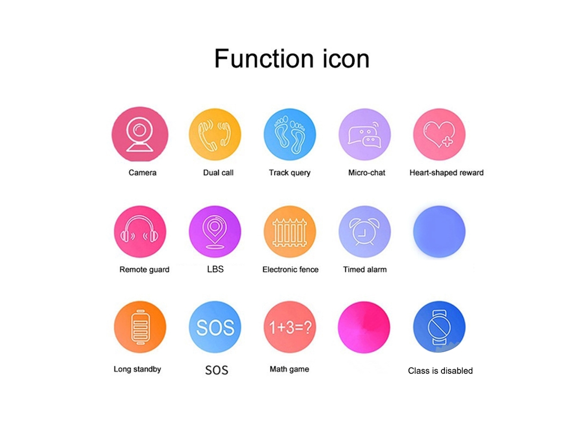 Relógio inteligente infantil Q12b à prova d'água com SIM 2G para Android e iOS.