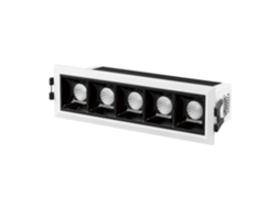 Foco Linear Led 7w Encastrar Batyo Cri90 Corte 140x35 Mm 3000k Branco / Preto Branco Quente Ledkia