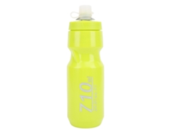 Garrafa de Água Mali, esportiva, 710ml, tampa anti vazamento, bico ajustável, silicone, PP5, amarelo/verde | S/MARCA