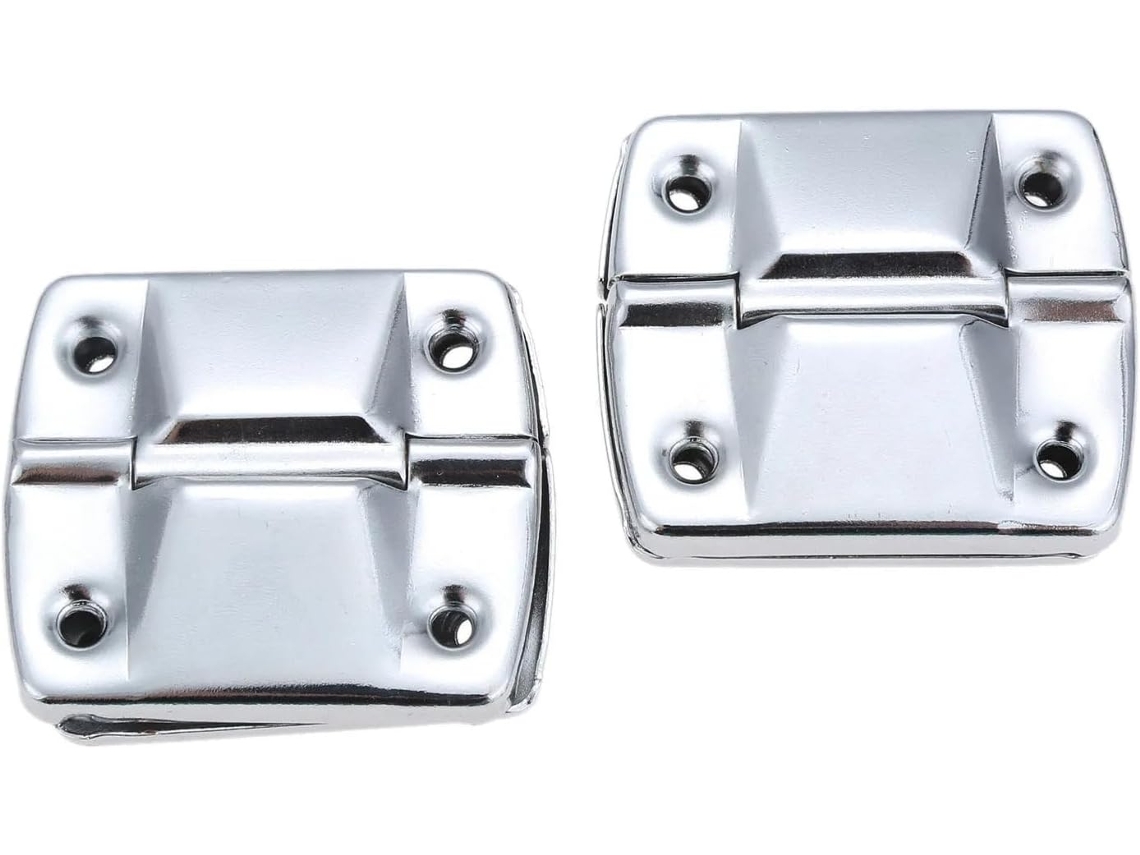 2 Dobradiças De Suporte Posicionamento Metálicas 51x 47mm, Multiuso Para Bagagem, Caixa De Ferramentas, Porta, Janela E