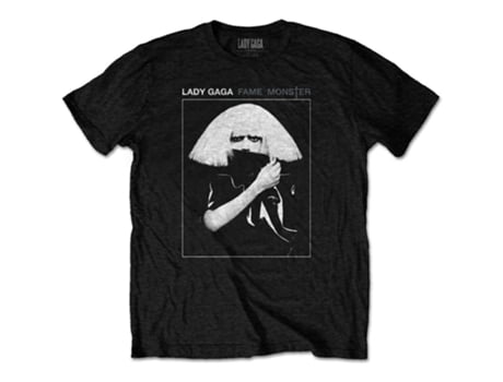 T-shirt LADY GAGA (M - Preto)