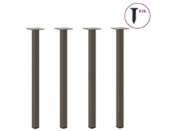 Console Table Leg, Console Table Legs Vidaxl Marrom Aço (72-74 Cm (40 Mm))
