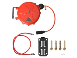 Mangueira De Ar, Retrátil Automático, Montada Na Parede, Vermelho