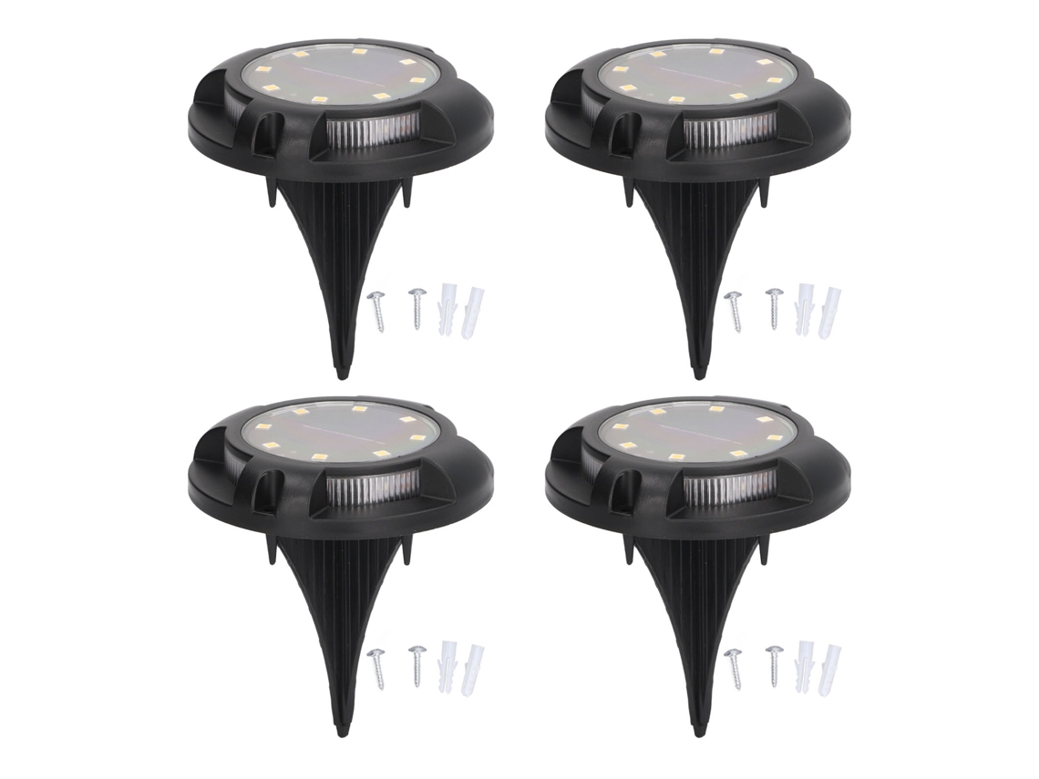 Luminária solar subterrânea (5 W, emissão lateral, gradiente de cores)