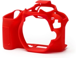 Capa de silicone EASYCOVER Canon 200D/SL2 Vermelho