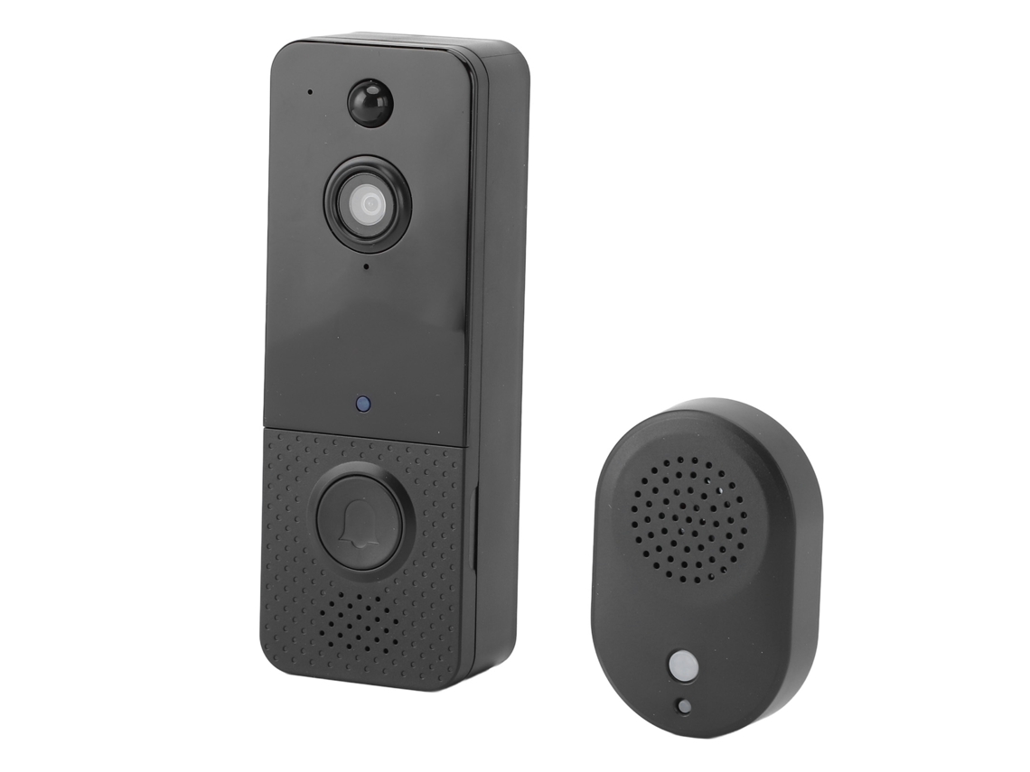 Timbre De Porta Sem Fio Com Câmera Wifi Detecção De Movimento Intercomunicação Visão Noturna Impermeável