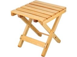 Mesa de Jardim Dobrável Quadrada com Pernas Robustas e Design Prático. Mesa Lateral Leve e para Uso Externo e Festas CHABERLU